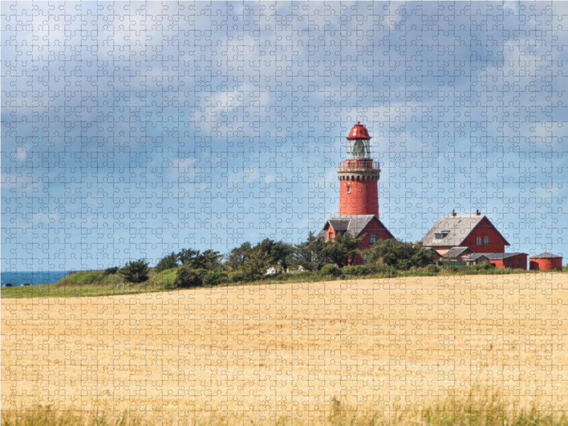 Bovbjerg Fyr - Der kleine rote Dicke 2000 Teile Puzzle quer - CALVENDO Foto-Puzzle'