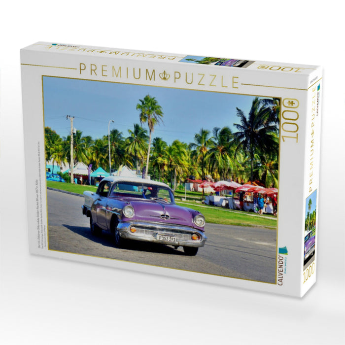 Der US-Oldtimer Oldsmobile Golden Rocket 88 von 1957 in Kuba - CALVENDO Foto-Puzzle'