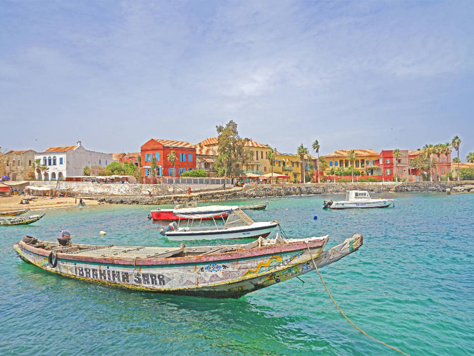 Auf Gorée, der ehemaligen Sklaveninsel bei Dákar im Senegal - CALVENDO Foto-Puzzle'