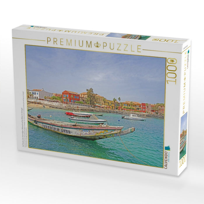 Auf Gorée, der ehemaligen Sklaveninsel bei Dákar im Senegal - CALVENDO Foto-Puzzle'