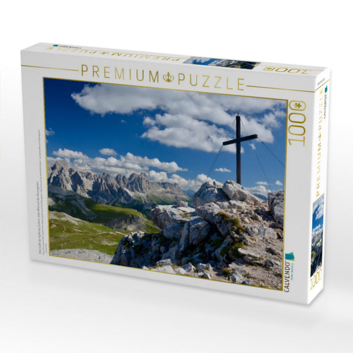 Petz heißt der Gipfel des Schlern: toller Blick auf den Rosengarten - CALVENDO Foto-Puzzle'