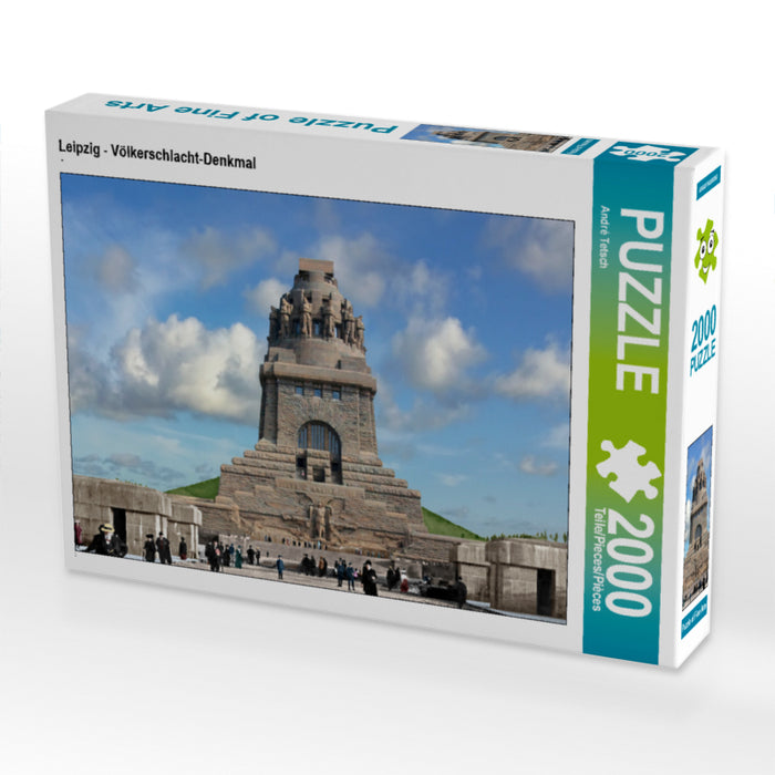 Leipzig - Völkerschlacht-Denkmal 2000 Teile Puzzle quer - CALVENDO Foto-Puzzle'