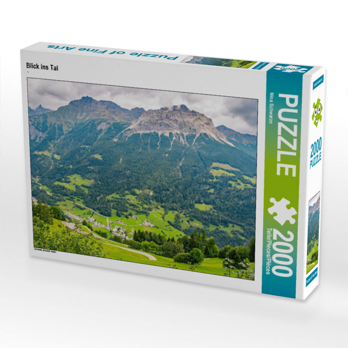 Blick ins Tal 2000 Teile Puzzle quer - CALVENDO Foto-Puzzle'