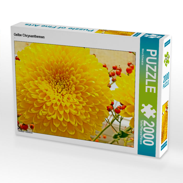 Chrysanthèmes jaunes - Puzzle photo CALVENDO 