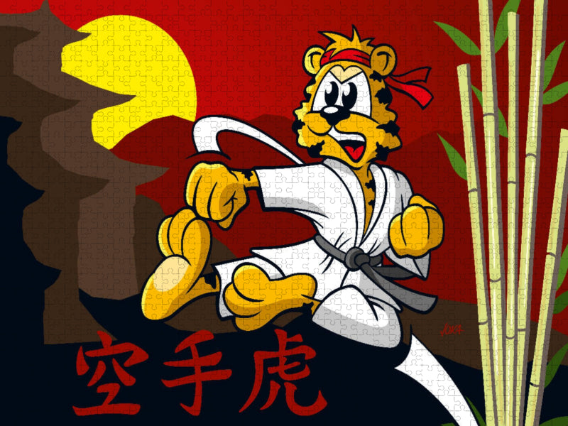 Karate Tiger! - CALVENDO Foto-Puzzle'