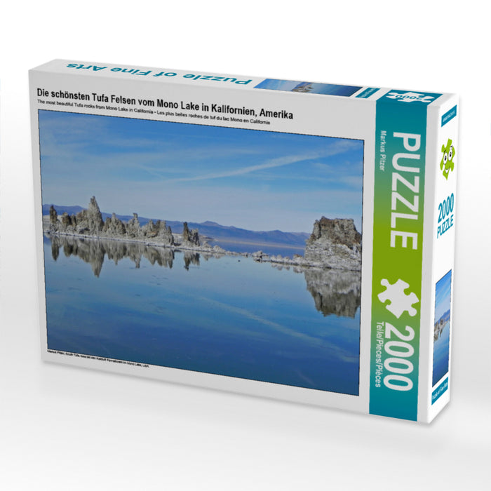 Les plus belles roches de tuf du lac Mono en Californie, Amérique - Puzzle photo CALVENDO 