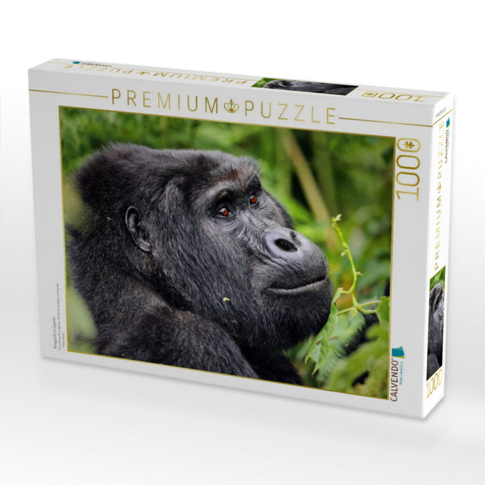 Berggorilla in Uganda - CALVENDO Foto-Puzzle'