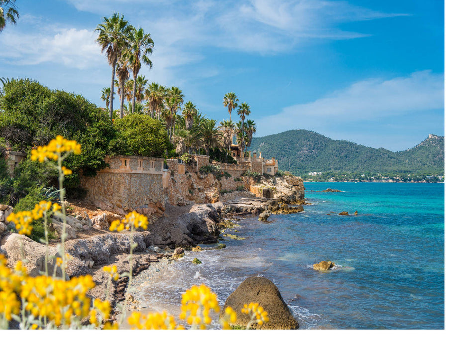 Strand bei Cala Millor Mallorca - CALVENDO Foto-Puzzle'