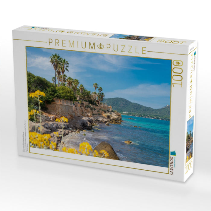 Strand bei Cala Millor Mallorca - CALVENDO Foto-Puzzle'