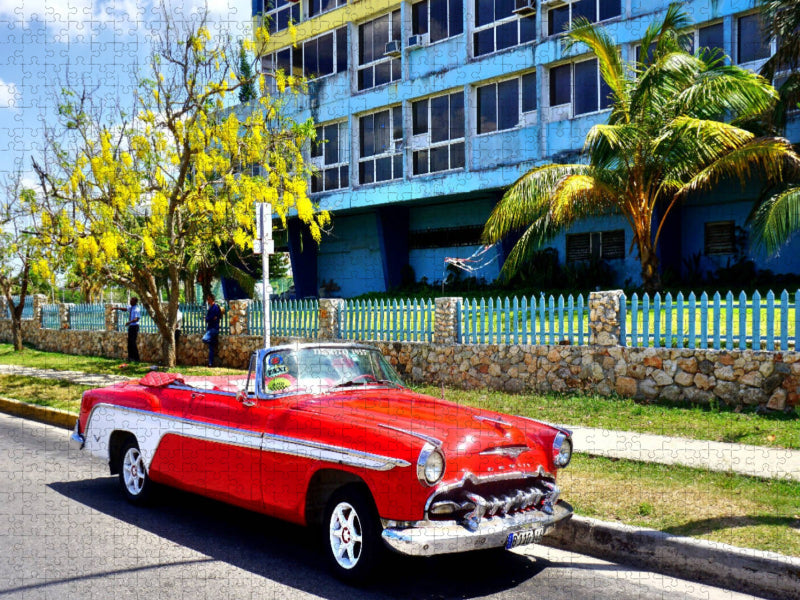 Der US-Oldtimer DeSoto Convertible Coupé von 1955 in Kuba - CALVENDO Foto-Puzzle'
