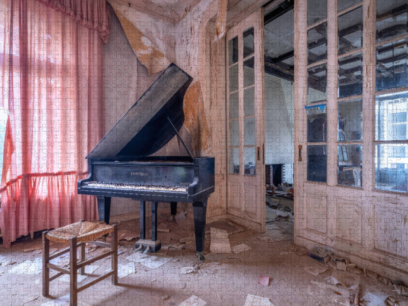 Das schwarze Klavier - CALVENDO Foto-Puzzle'