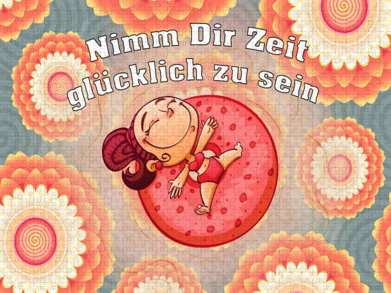 Nimm Dir Zeit glücklich zu sein - CALVENDO Foto-Puzzle'
