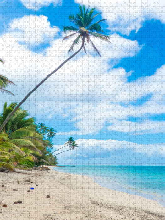 Palmenstrand auf Rarotonga Cook Islands - CALVENDO Foto-Puzzle'