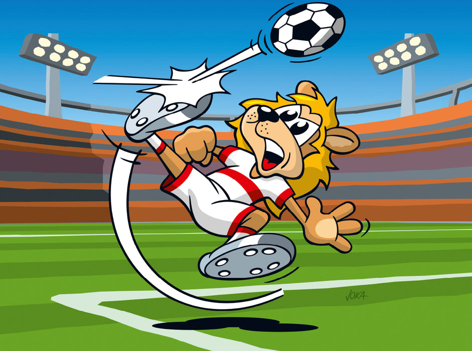 Soccer Lion! - CALVENDO photo puzzle 
