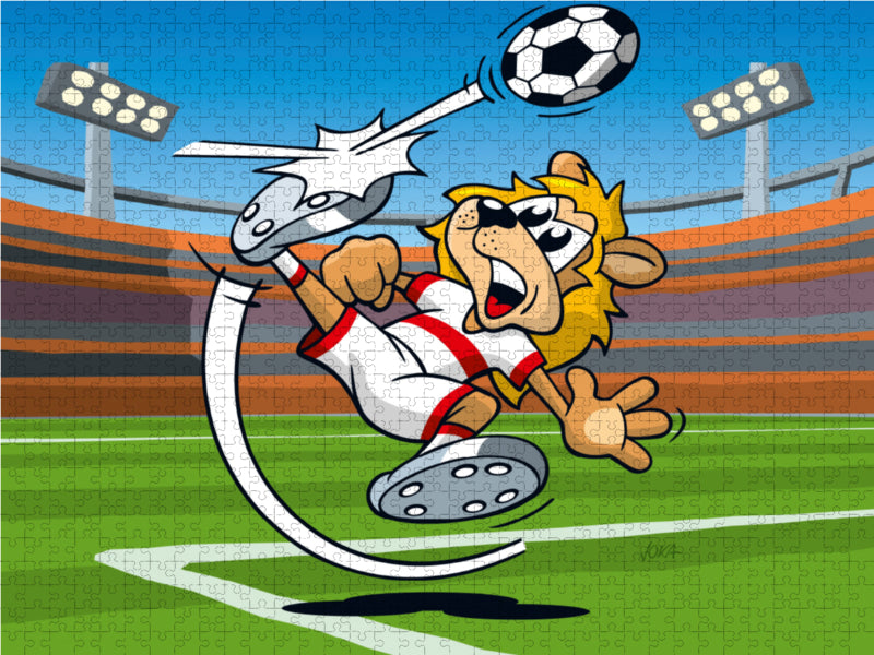 Soccer Lion! - CALVENDO photo puzzle 
