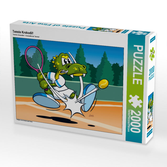 Tennis Crocodile! - CALVENDO photo puzzle 