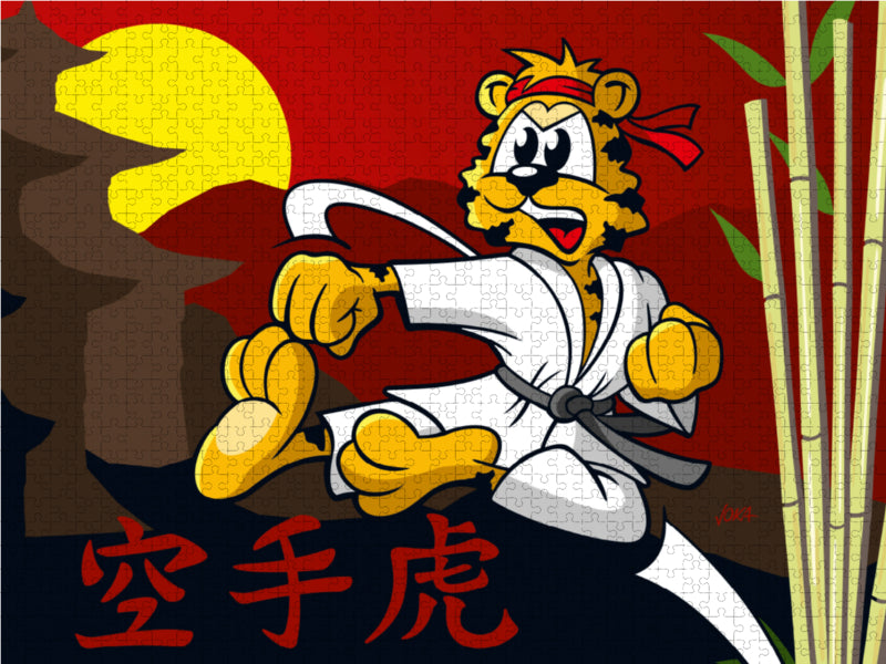 Karate Tigers! - CALVENDO photo puzzle 