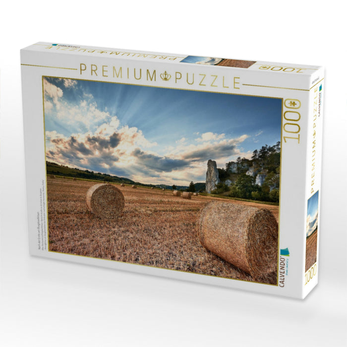 Nach der Ernte am Burgsteinfelsen - CALVENDO Foto-Puzzle'