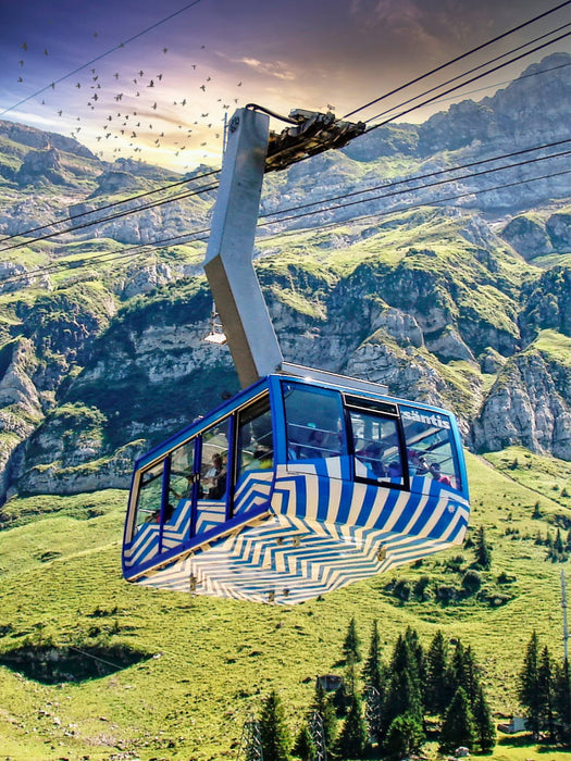 Säntis, Schweiz - CALVENDO Foto-Puzzle'