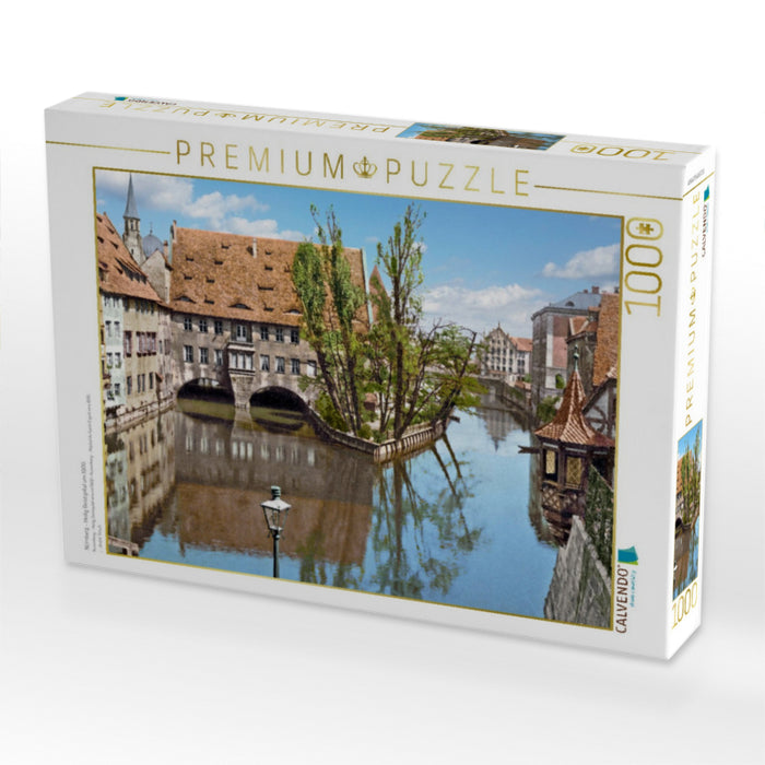 Nürnberg - Heilig Geistspital um 1900 - CALVENDO Foto-Puzzle'