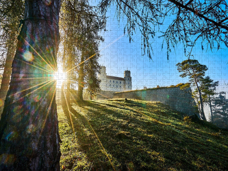 Die Willibaldsburg hoch über Eichstätt - CALVENDO Foto-Puzzle'
