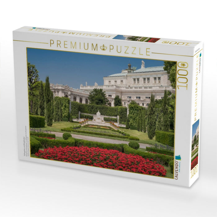 Volksgarten und Burgtheater - CALVENDO Foto-Puzzle'
