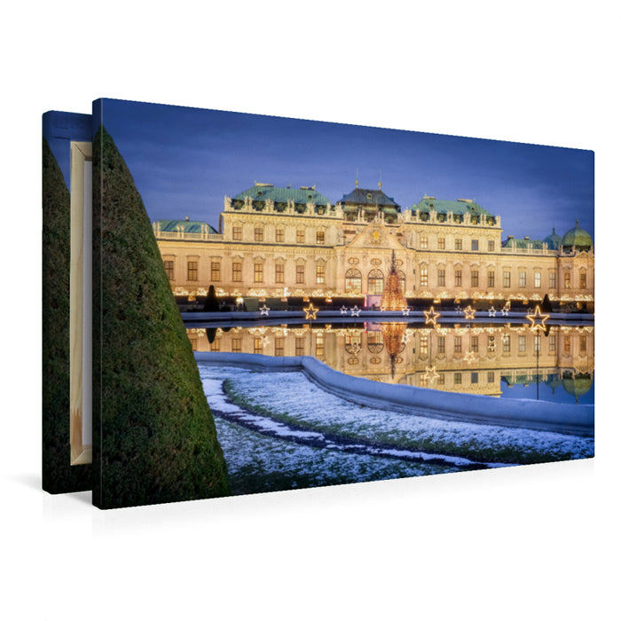 Premium Textil-Leinwand Schloss Belvedere