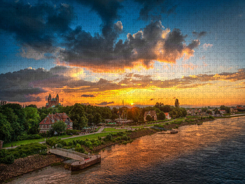 Ein Motiv aus dem Kalender Epische Sonnenuntergänge im Rhein-Neckar-Kreis - CALVENDO Foto-Puzzle'