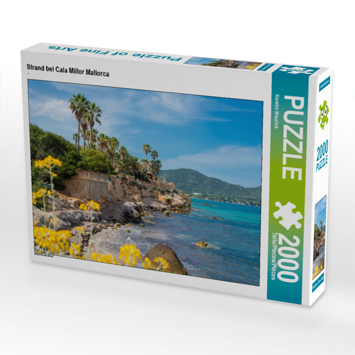 Strand bei Cala Millor Mallorca 2000 Teile Puzzle quer - CALVENDO Foto-Puzzle'