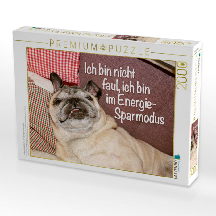 Ich bin nicht faul, ich bin im Energie-Sparmodus. - CALVENDO Foto-Puzzle'