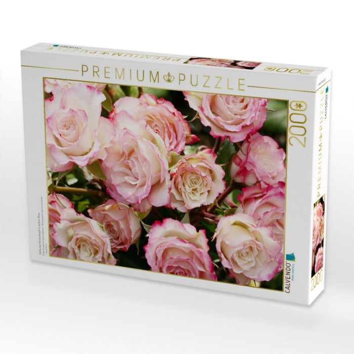 Hübscher Rosenstrauß in zartem Rosa - CALVENDO Foto-Puzzle'