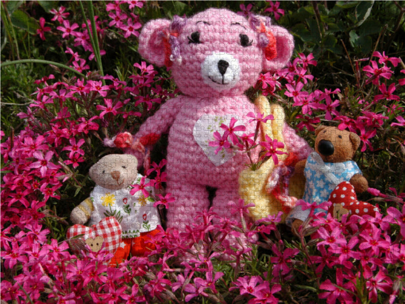 Sommer im Bärchengarten 1000 Teile Puzzle quer - CALVENDO Foto-Puzzle'