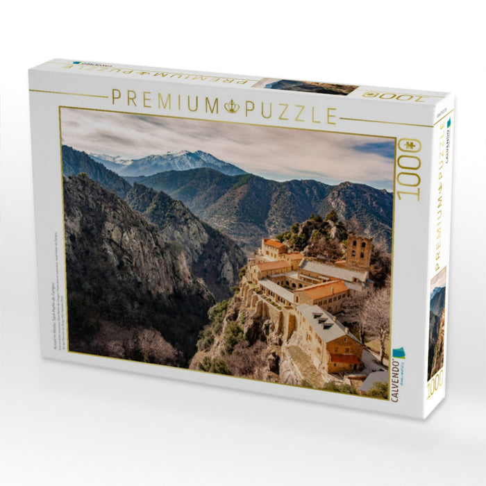 Auszeit im Kloster: Saint-Martin-de-Canigou - CALVENDO Foto-Puzzle'