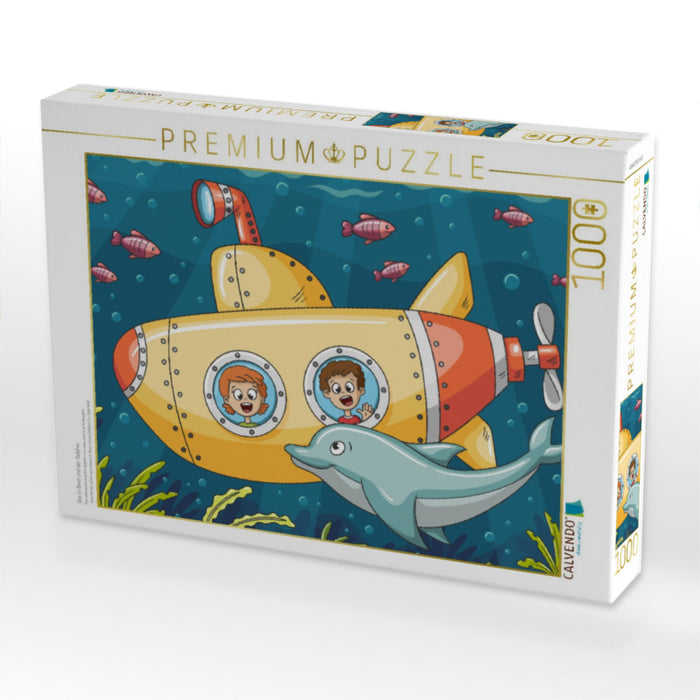Das U-Boot und der Delphin - CALVENDO Foto-Puzzle'