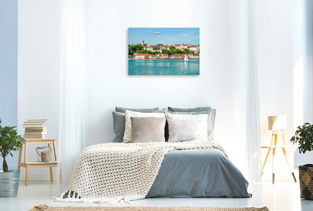 Premium textile canvas Premium textile canvas 120 cm x 80 cm across A motif from the calendar Along Lake Constance 