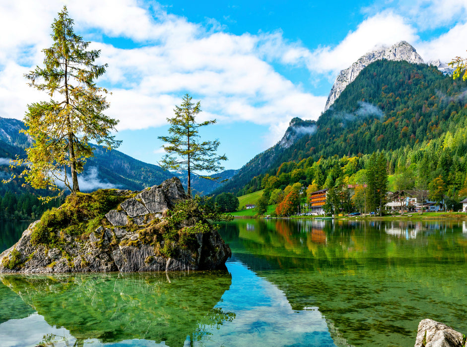 Au magnifique Hintersee - Puzzle photo CALVENDO 