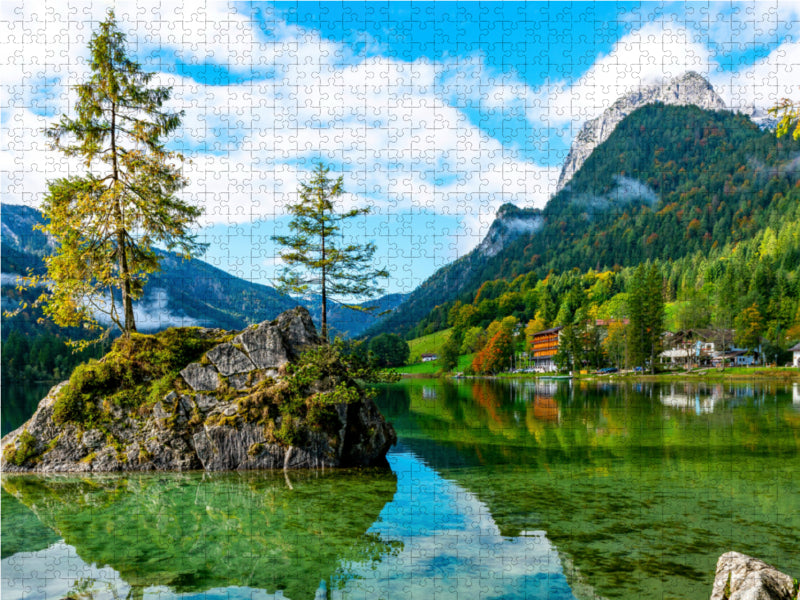 Au magnifique Hintersee - Puzzle photo CALVENDO 