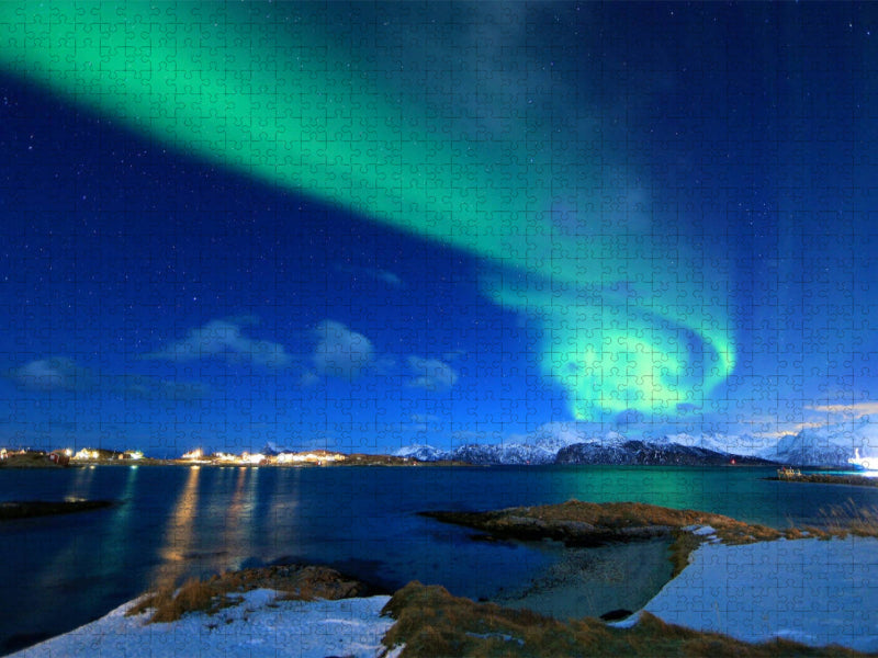 Magisches Nordlicht - CALVENDO Foto-Puzzle'