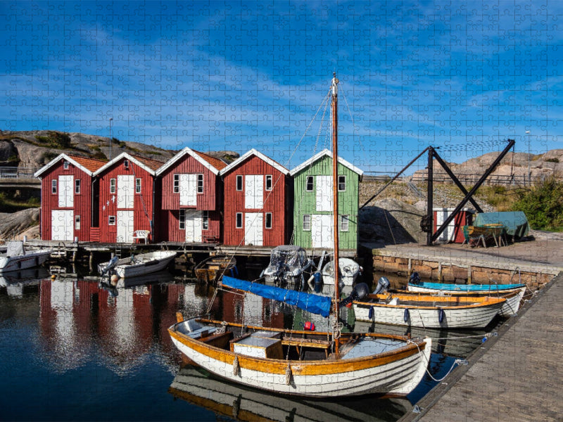 Blick auf den Ort Smögen in Schweden - CALVENDO Foto-Puzzle'