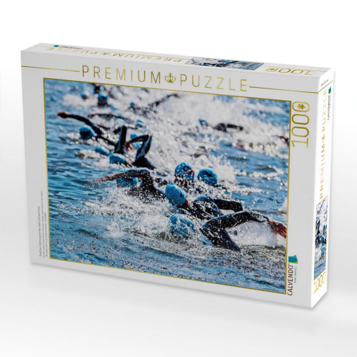 Triathlon: Extremsport hier beim Schwimmen - CALVENDO Foto-Puzzle'