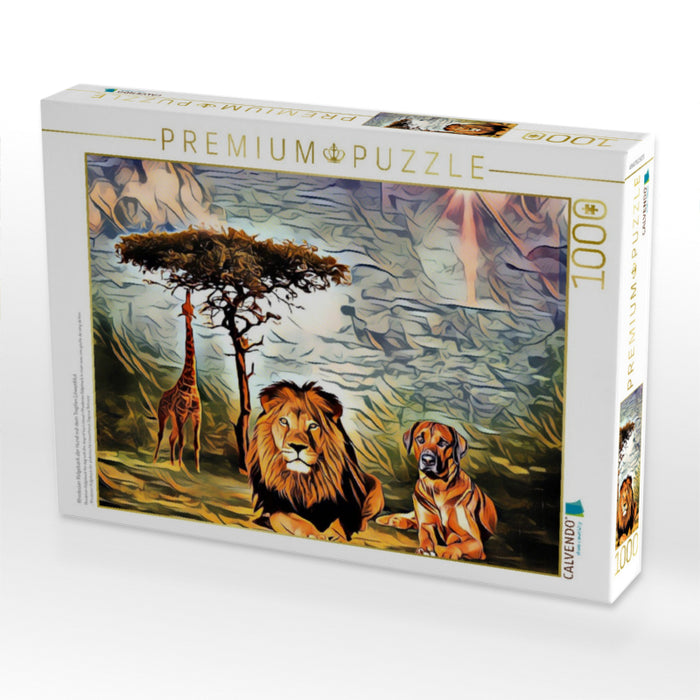 Rhodesian Ridgeback der Hund mit dem Tropfen Löwenblut - CALVENDO Foto-Puzzle'