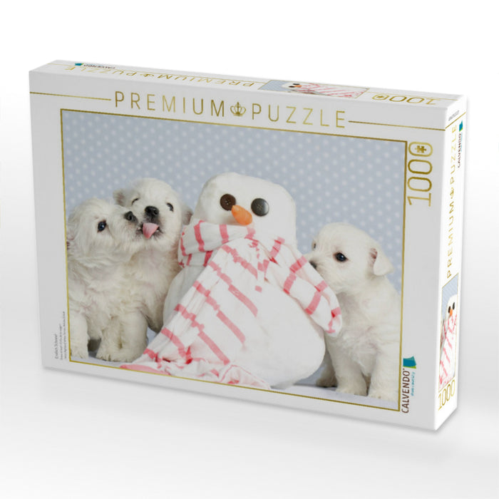Endlich Schnee! - CALVENDO Foto-Puzzle'
