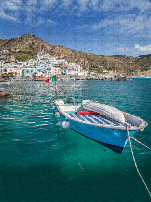 Hafen von Sant Angelo auf Ischia, Italien - CALVENDO Foto-Puzzle'