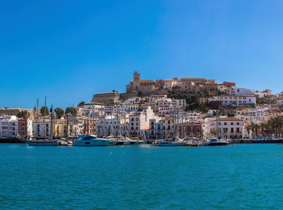 Yachthafen Ibiza Stadt 2000 Teile Puzzle quer - CALVENDO Foto-Puzzle'