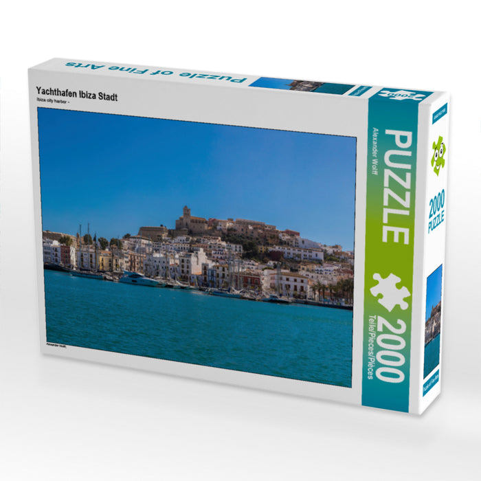 Yachthafen Ibiza Stadt 2000 Teile Puzzle quer - CALVENDO Foto-Puzzle'