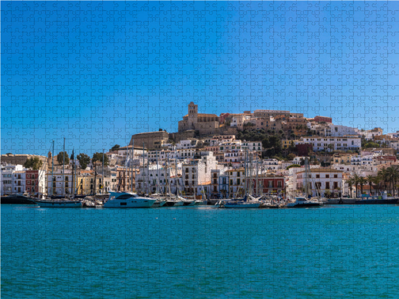 Yachthafen Ibiza Stadt 2000 Teile Puzzle quer - CALVENDO Foto-Puzzle'