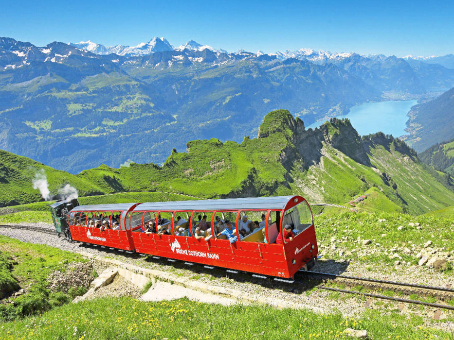 Brienzer Rothorn-Bahn (Zahnradbahn), Schweiz. - CALVENDO Foto-Puzzle'