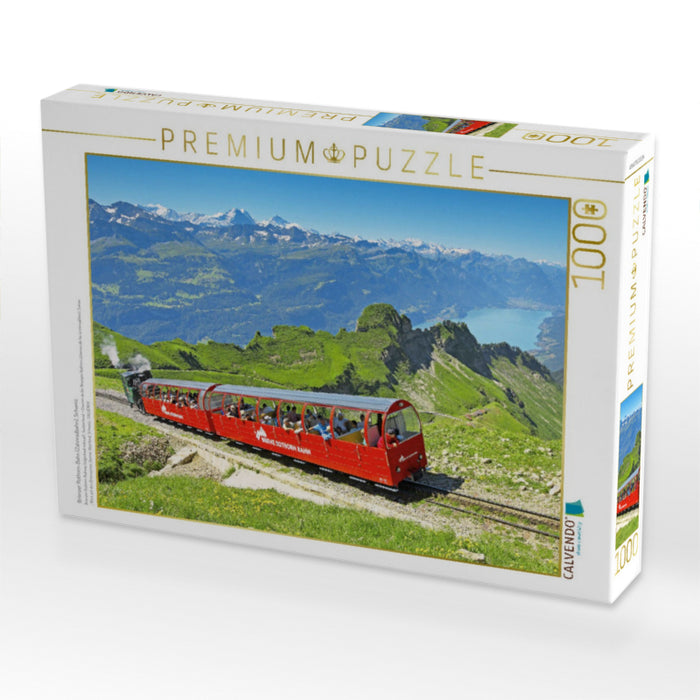 Brienzer Rothorn-Bahn (Zahnradbahn), Schweiz. - CALVENDO Foto-Puzzle'