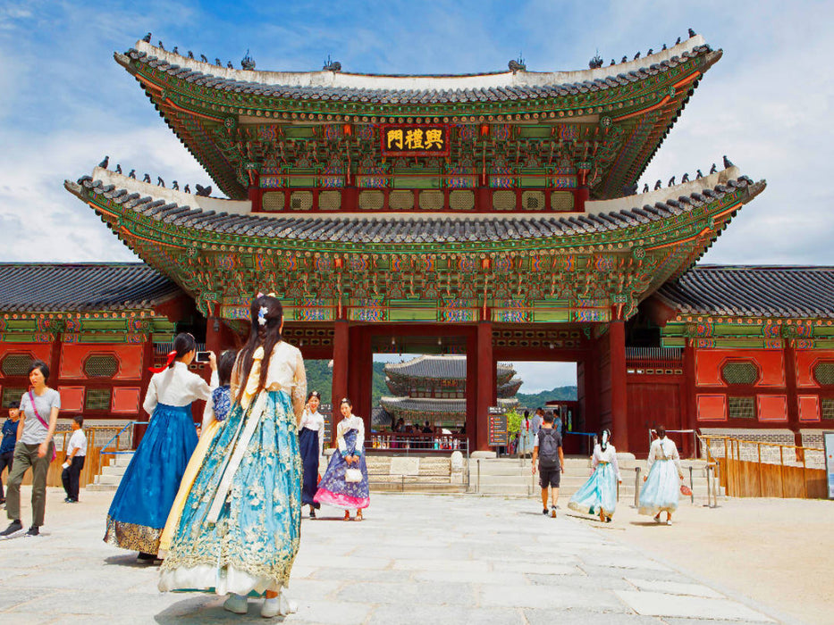 Königspalast in Seoul, Südkorea. - CALVENDO Foto-Puzzle'