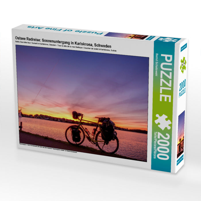Ostsee Radreise: Sonnenuntergang in Karlskrona, Schweden 2000 Teile Puzzle quer - CALVENDO Foto-Puzzle'